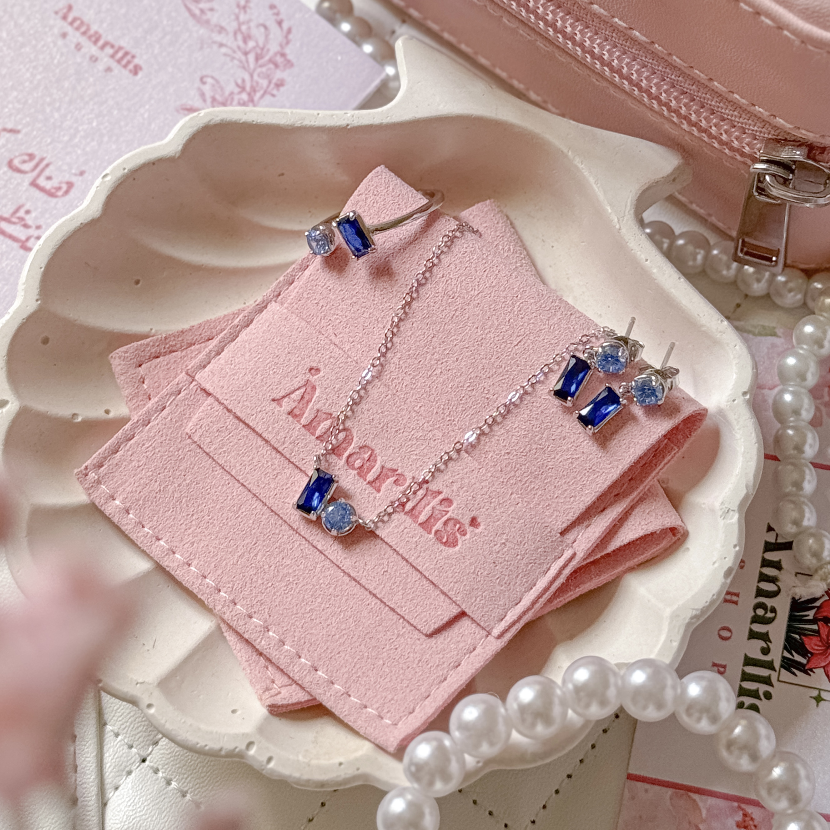 طقم البلور الازرق 💙🩵